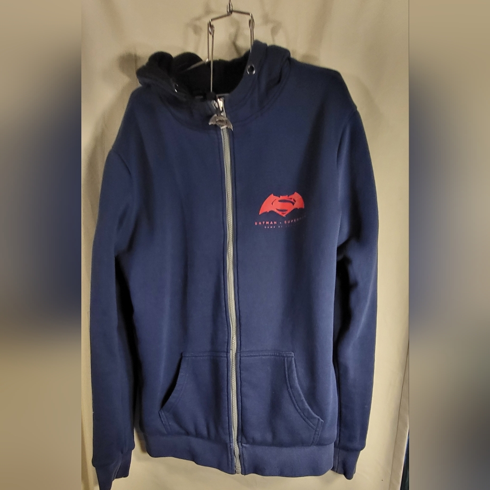 Superman vs. Batman Dawn of Justice Hooded sweatshirt reversible HBOmax  Size M